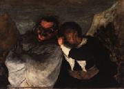 Honore  Daumier Crispin and Scapin France oil painting artist